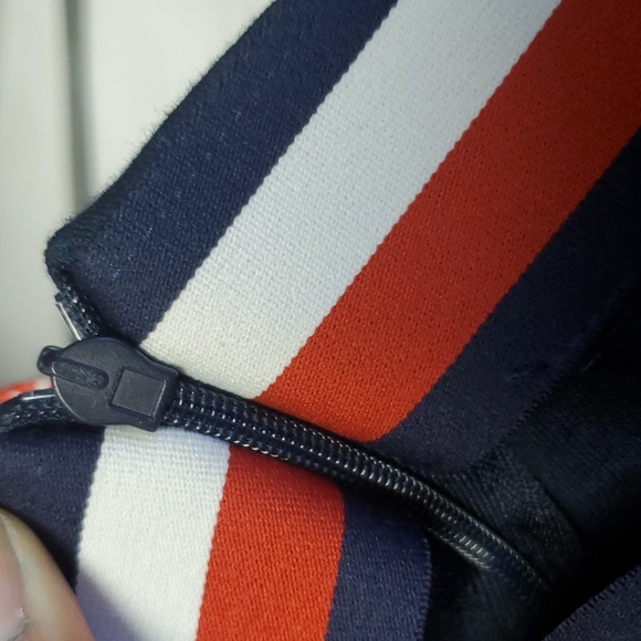 Tommy Hilfiger A-Line Skirt Medium Rear Zip Navy Blue - Picture 5 of 5